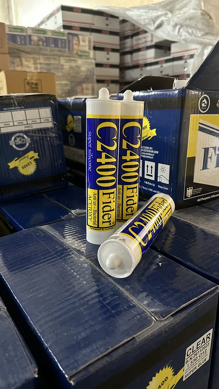 چسب سیلیکون فیدر آبی کارتریجی شفاف چسب سیلیکون فیدر آبی کارتریجی شفاف