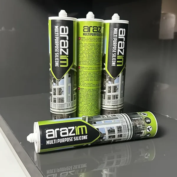 چسب سیلیکون آرازیم کارتریجی سفید